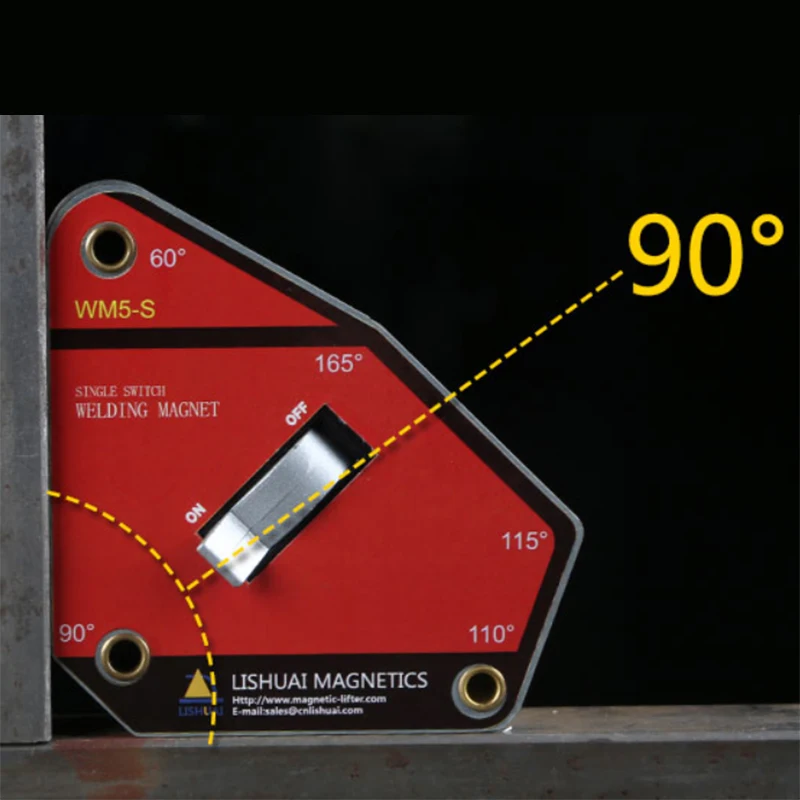 EASY-Single Switch Multi-Angle Magnetic Welding Holder/Strong On/Off Neodymium Magnet Welding Clamp WM5-S