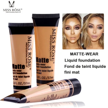 

Professional maquiagem base Long Lasting Concealer Waterproof Whitening Miss Brand Face Base Liquid Foundation Makup