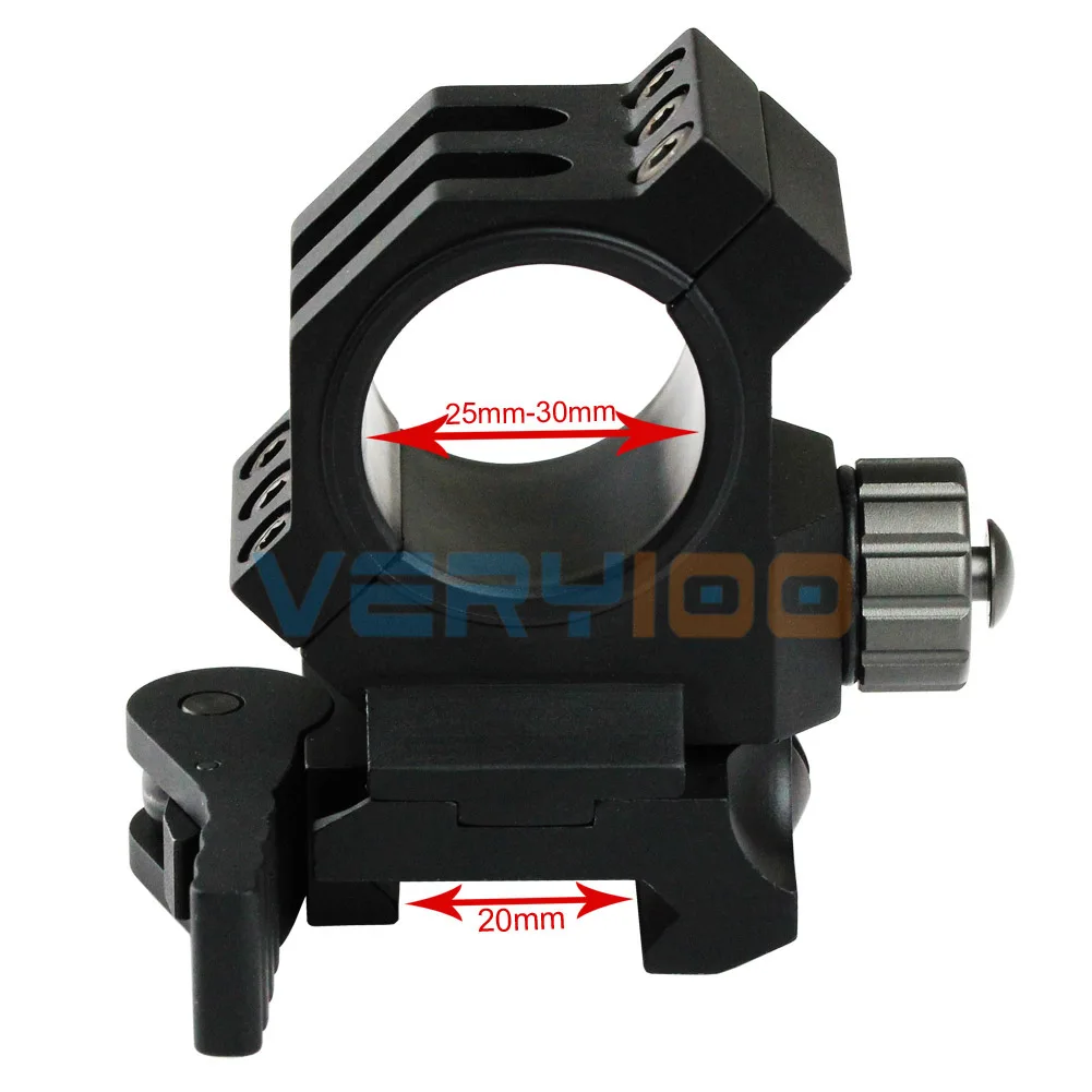 30mm/25.4mm 1" Rings Fit 20mm Weaver/picatinny Rail Scope Mount QD