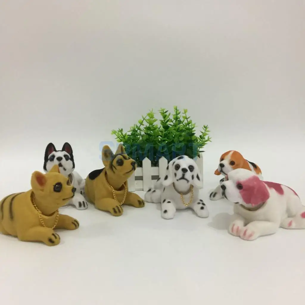 

Cute Bobbing Nodding Nodder Moving Bobble Head Dog Shaking Head Toy Car Dashboard Home Interior Decor Doll Ornaments Kids Gifts