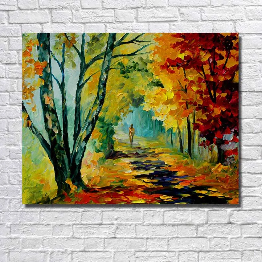 Modern landscape oil painting canvas font b wall b font art painting for restaurant font b