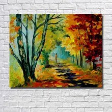 Modern landscape oil painting canvas font b wall b font art painting for restaurant font b