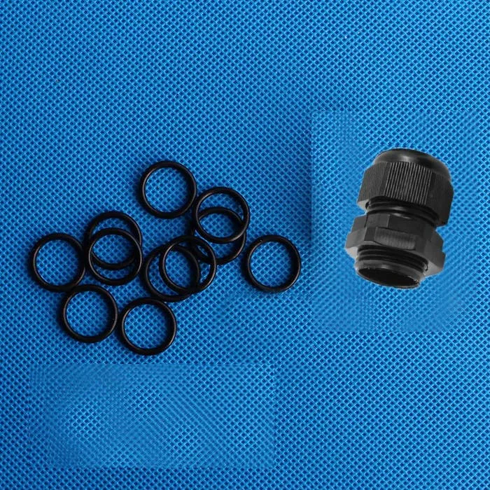 5 шт./партия) M50 IP68 водонепроницаемый нейлоновый Пластиковый кабель ввод Разъем для 32-36 мм Кабель распределительный переключатель провода коробка - Цвет: Black With O-rings