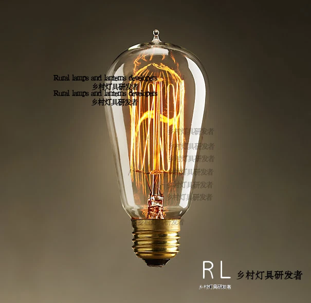 Light Bulb Nostalgic Classic Personality Carbon Tungsten Wire Light