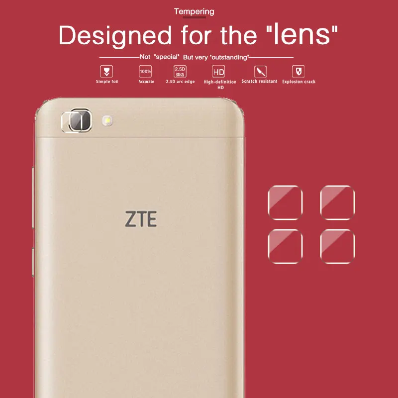 

Ultra-thin Back Camera Lens Tempered Glass For ZTE Voyage 4 BA610t Lens Protective Film Camera Screen Protecor