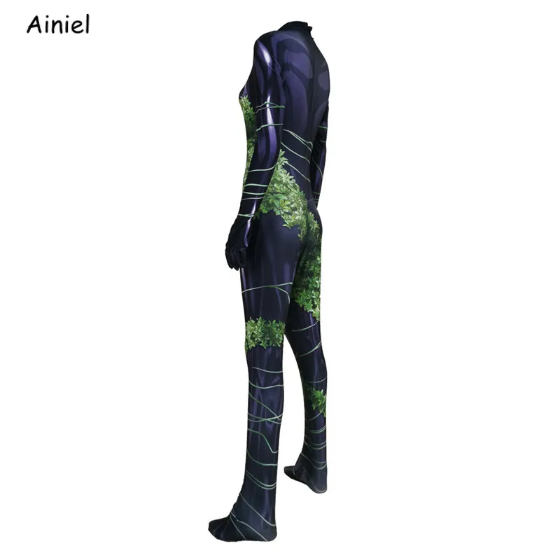 Костюм Бэтмена Ядовитый плющ костюмы для косплея Pamela Lillian Isley Zentai боди костюм