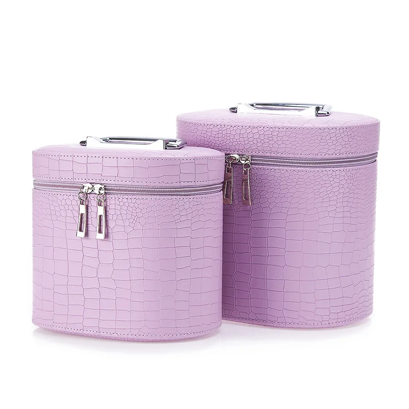 

1 Set Big size and small size Cosmetic Bag Stone Pattern Women Makeup bag Travel Portable makeup box Korean Maleta De Maquiagem