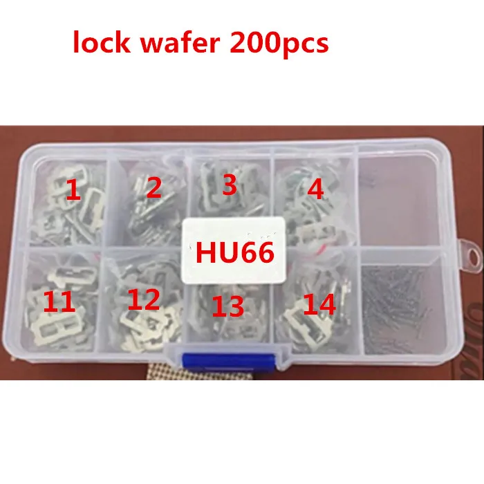 Hxliwlqlucky hu66 قفل رقاقة تحتوي 1r ، 2r ، 3r ، 4r ، 1l ، 2l 3l ، 4l كل 25 قطع ل vw سيارة قفل شحن مجاني