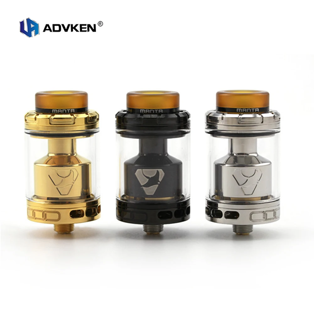 

Original Electronic Cigarette Atomizer ADVKEN Manta RTA Atomizer 510 Thread Top Re-filling System Tank