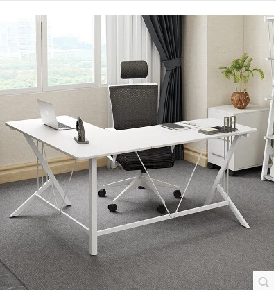 Corner computer desk desktop.. Steel-wood desk. L. double desk. The corner of the table Corner computer desk desktop.. Steel-wood desk. L. double desk. The corner of the table