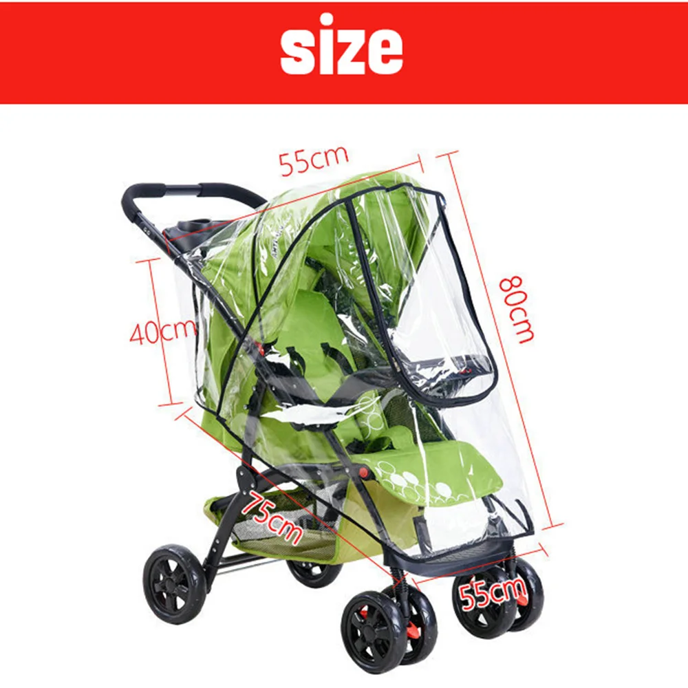 AUTOPS High Quality Baby Stroller Cover Universal Waterproof Rain Cover Dust Wind Shield Stroller Accessories Pushchairs Buggys