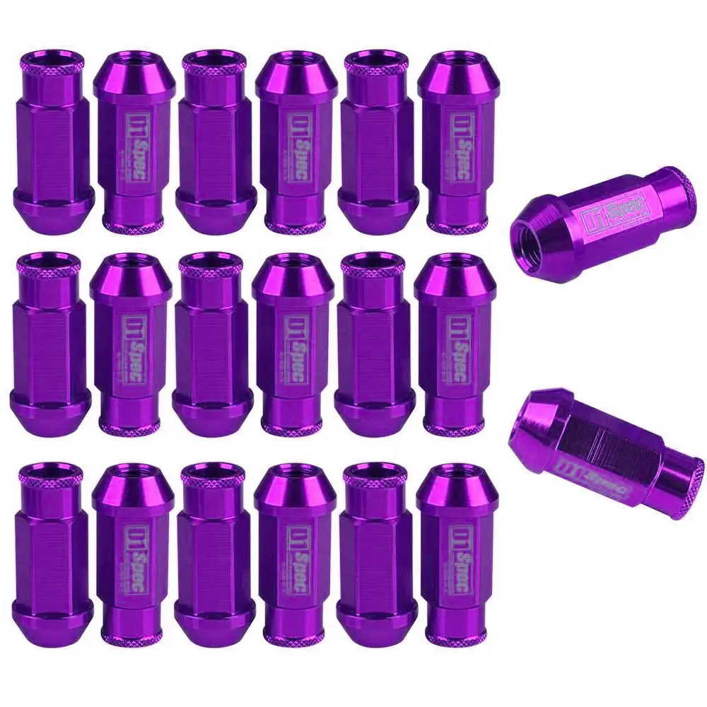 EE support 20PCS Fit For HONDA ACURA JDM D1 Spec Purple Wheel Lug Nuts M12 X1.5MM INTEGRA XY01