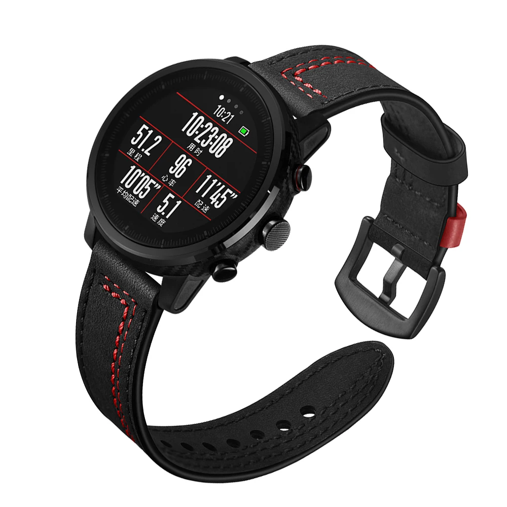 YHNUJM Новый кожаный ремешок для Xiaomi Huami Amazfit Stratos 2 Pace Смарт часы|Смарт-аксессуары| |