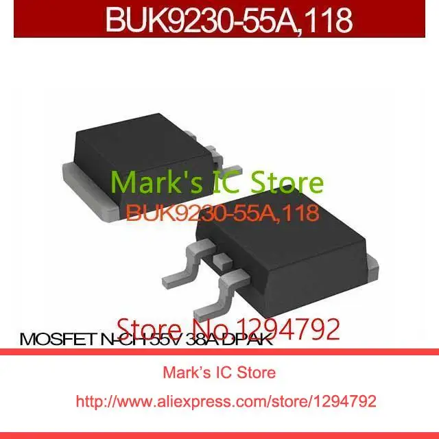 118 MOSFET N-CH 55 В 38A DPAK buk9230-55a 1 BUK9230 9230-55a 11 | Электронные компоненты и принадлежности