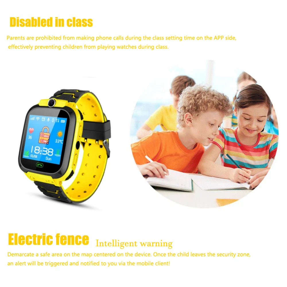  Mode Kinder Smart Uhr mit GPS GSM Touchscreen SOS Kinder Smartwatch für Android iOS Telefon Alarm U