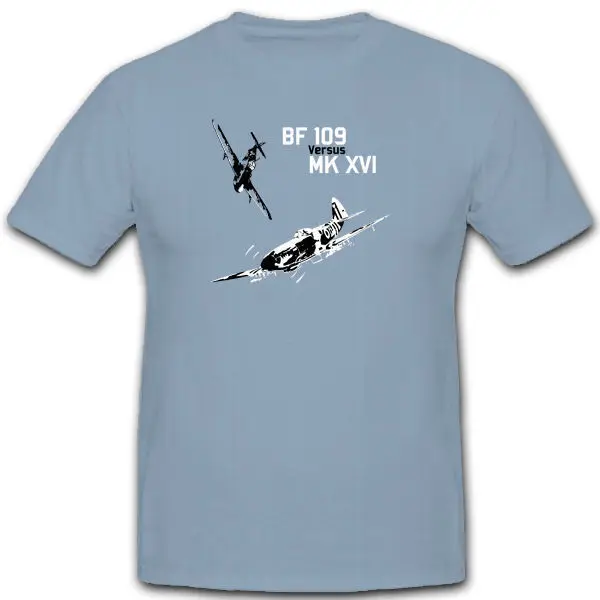 Мужская футболка с круглым вырезом Me109 Bf 109 Flugzeug Luftwaffe Vs Royal Air Force Mk Xvit летняя