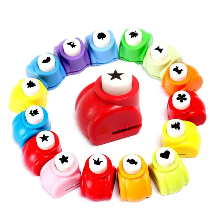 Kid Hole Punch Mini Printing Paper Hand Shaper Scrapbook Tags Cards