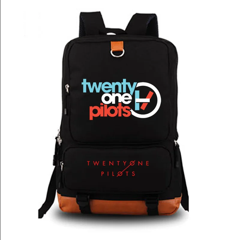 Школьная сумка Twenty One Pilots, светоотражающий рюкзак, школьные сумки для студентов, рюкзак для путешествий, сумки для ежедневного хранения ноутбуков - Цвет: style2 black