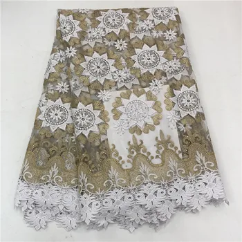 

African French Lace Fabric High Quality nigerian Laces Fabric African Tulle Lace Fabric For Wedding dress Guipure Lace runf14-34