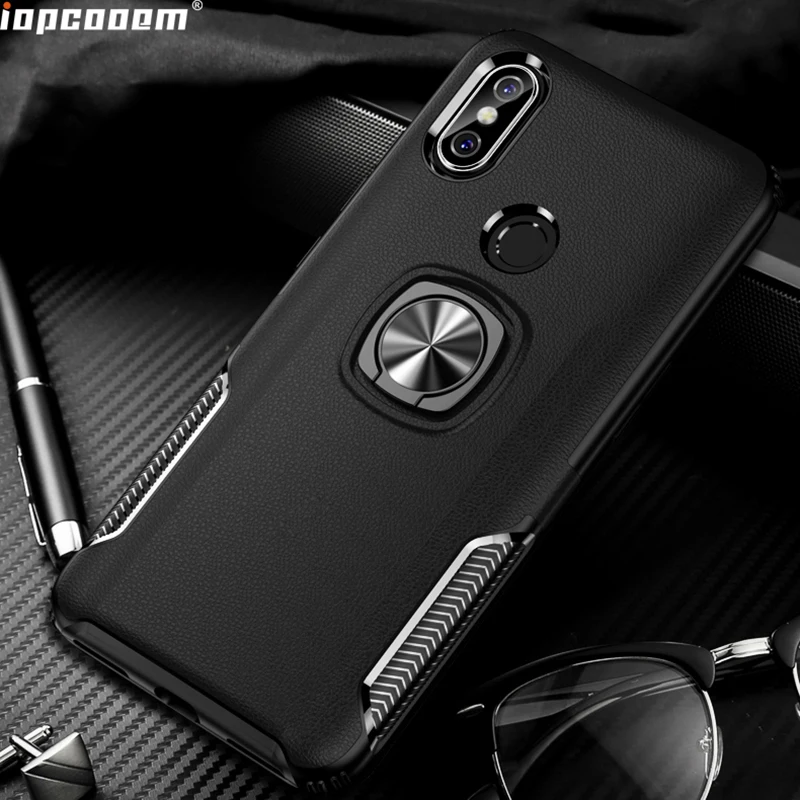

Phone Cases For Xiaomi Mi 8 Case Finger Ring Magnetism Stand Shockproof Car stand Armor back cover For Xiaomi Mi 8SE Coque