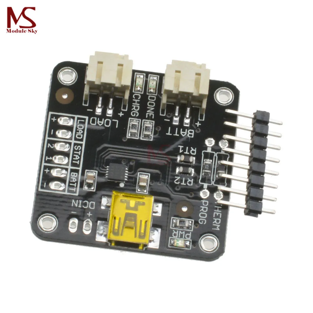 

Lithium Battery Charge Board MCP73833 USB Power Supply Battery Active Balancer Protection Module 4.2-4.5V BMS Equalizer