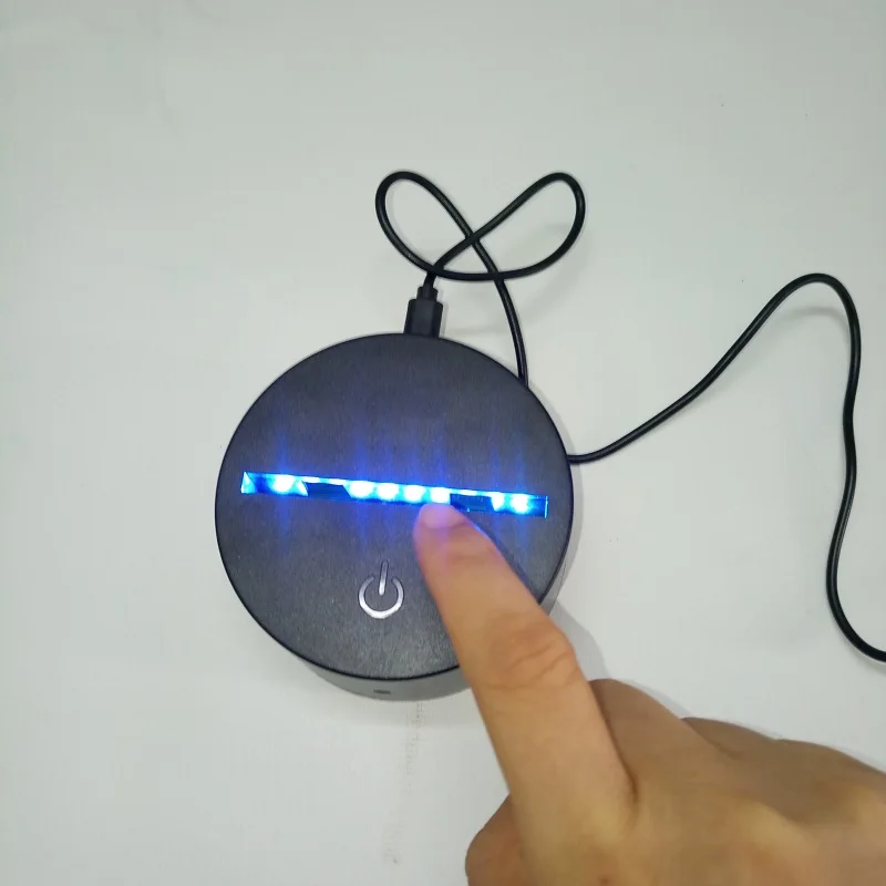 Светодиодный 3d светильник Luminaria De Mesa 7 цветов светодиодный ночник с Usb кабелем