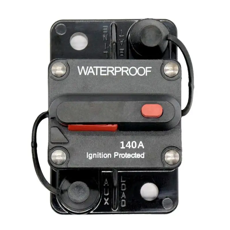 

140A Switchable Manual Reset Circuit Breaker IP67 Waterproof F433-140A for Marine Boat RV Auto Accessories Replacement