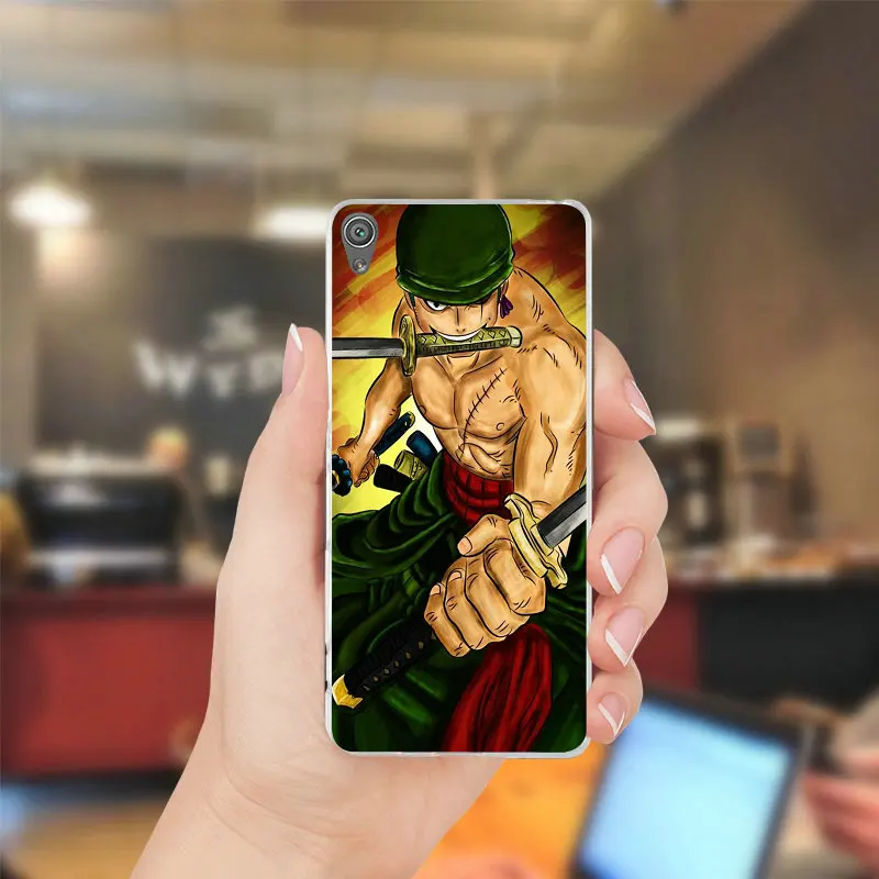 Цельный прозрачный мягкий ТПУ чехол для мобильного телефона Roronoa Zoro sony Xperia Z Z1 Z2 Z3