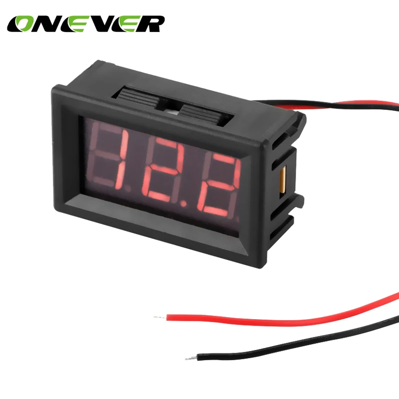 

Mini Car Digital Voltmeter Detector 0.56 Red LED Display Panel Voltage Meter Volt Gauge DC 4.5-30V For 6V 12V Electromobile Car