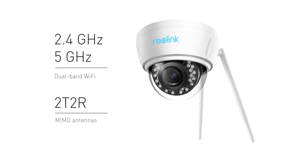 Reolink IP камера 4MP/5MP WiFi 2,4G/5G 4x оптический зум беспроводная камера безопасности со встроенным слот карты Micro SD RLC-422W