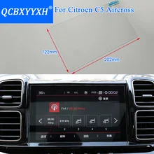 QCBXYYXH стайлинга автомобилей gps навигации Экран Стекло Защитная пленка для Citroen C5 Aircross Управление из ЖК-дисплей Экран автомобиля Стикеры