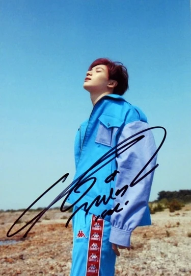 

hand signed SHINEE Lee Taemin autographed photo The Story of Light collection K-POP 4*6 free shipping 072018