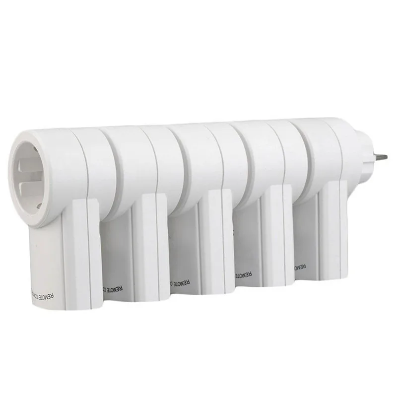 

5pcs Wireless Smart Remote Control Power Outlet Light Switch Plug Socket 433.93 MHz Power Outlet Socket EU Standard Plug