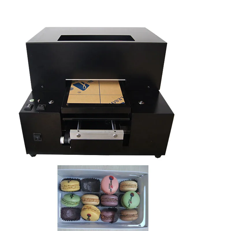 

Automatic Foods Printer A4 size Flatbed Edible ink printing macaroon Printer Machine