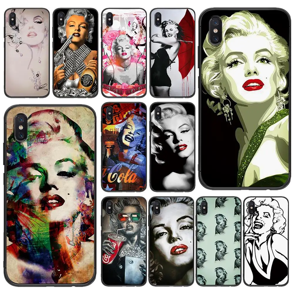 pretty Marilyn Monroe Soft TPU For Xiaomi Redmi Mi6 8 9 A1 A2 F1 Plus Case 5 /5Plus M8 Lite Silicone Phone Back | Мобильные телефоны