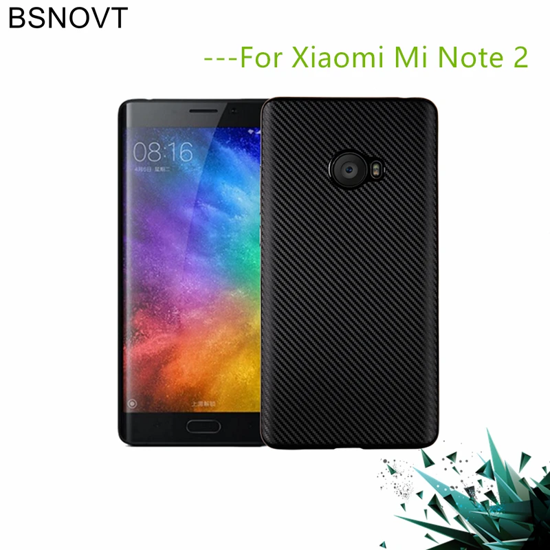 Xiaomi Mi Note 2 Case Xiaomi Mi Note 2 Cover Soft Carbon fiber Slim TPU Shockproof Phone Case For Xiaomi Mi Note 2 Fundas 5.7