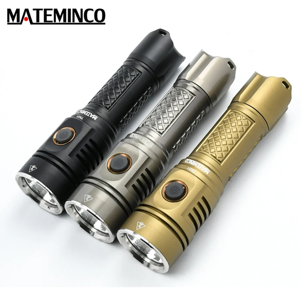 Mateminco TK01 Tactical Flashlight CREE XHP50.2 max 2215LM USB rechargeable torch beam distance 309 Meter 21700 Battery light