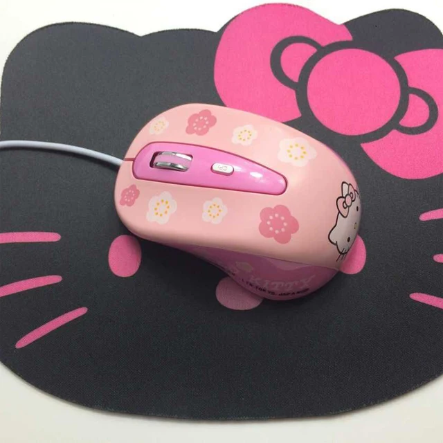 New Hello Kitty Wired Mouse Computer USB Optical Mouse USB 2.0 Pro Gaming Mouse Optical Mice For