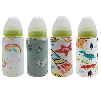 

USB Baby Bottle food Warmer Portable Milk Infant Feeding bottle Heated Cover Insulation Thermostat Bag Travel Cup Warmer Heater