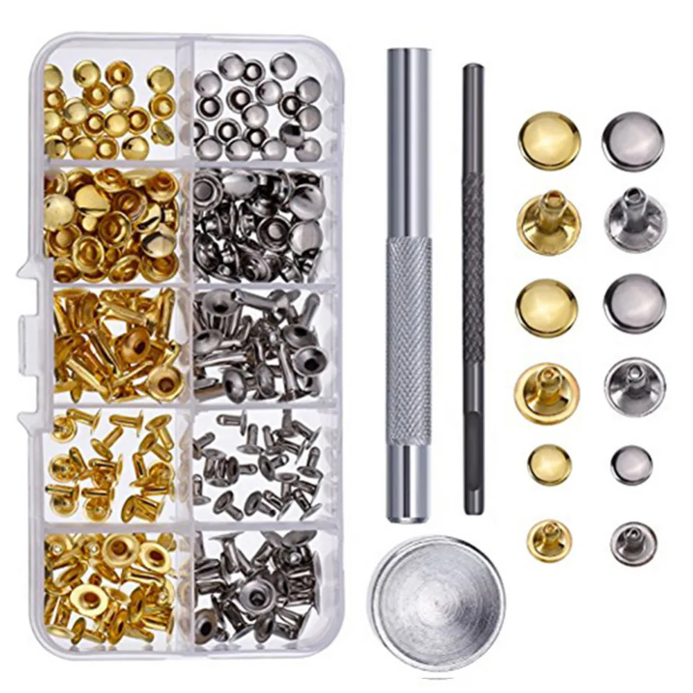 1 Set Dia 6MM 8MM Single Sided Rivets Double Sided Rivets DIY Leather