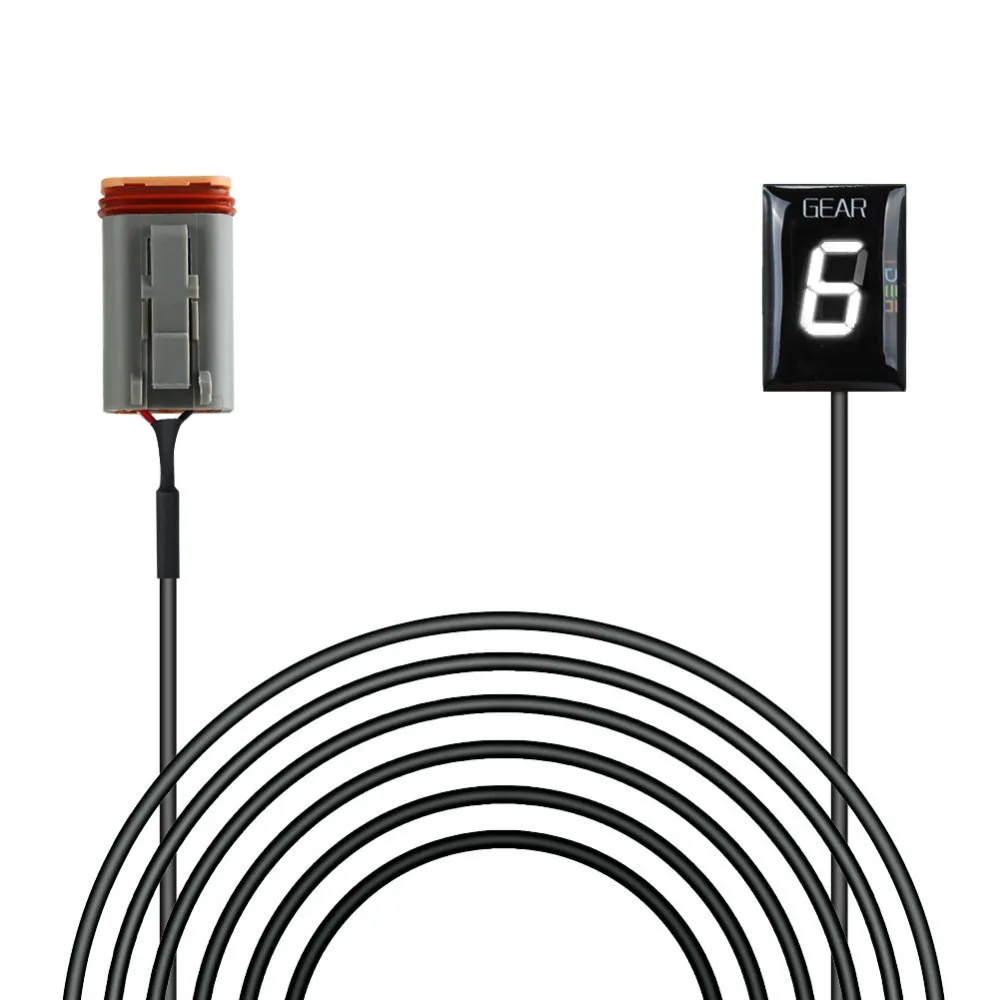 IDEA Bike Gear Indicator White for HARLEY DAVIDSON 1200 Sportster 2004