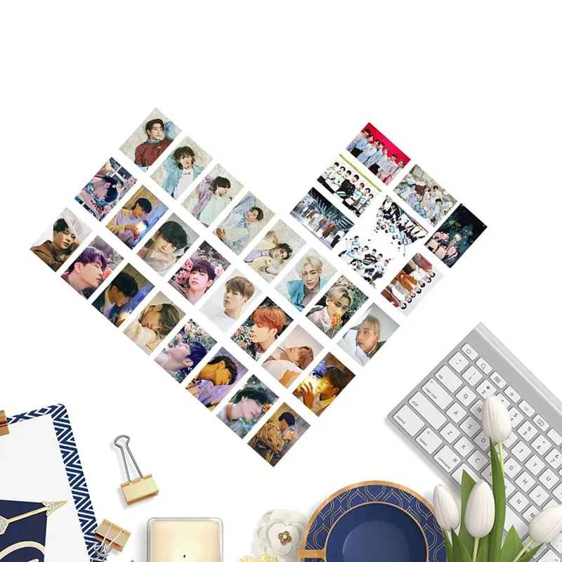 32 шт./компл. GOT7 альбом Фотокарта поклонников подарок Self Made Бумага плакат фото карты Коллекция набор канцелярских принадлежностей