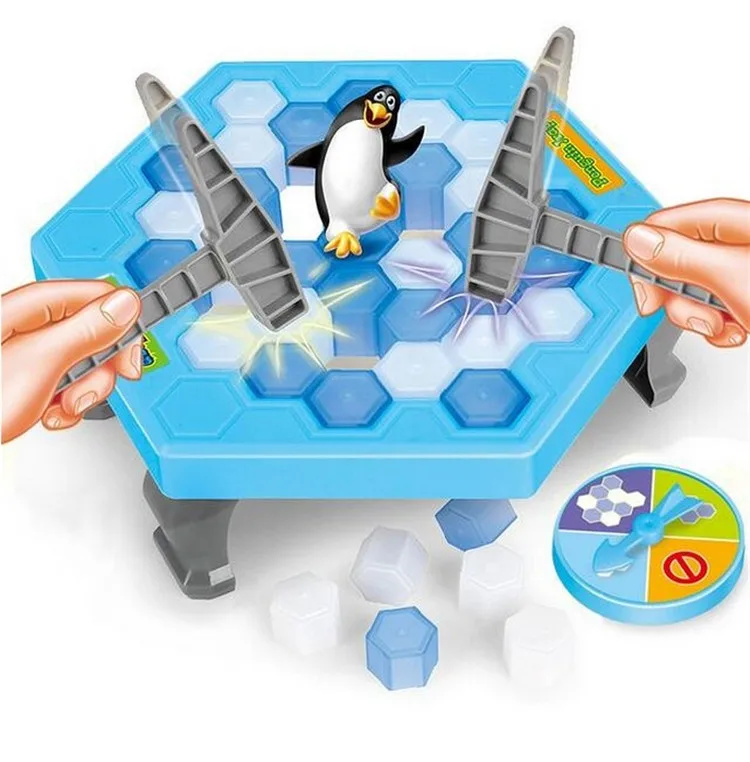 Изделия для крошения льда сохранить пингвина отличная игра для всей семьи-тот, кто делает пингвина отвалиться, будет потеряна эта игра