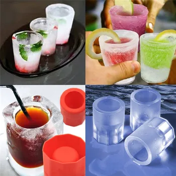

1Pc Food Grade Ice Cup Mould Bar Refrigerator Accessories Ice Cube Make Mold Tools Kitchen Gadget Silicone Cola Vodka Juice