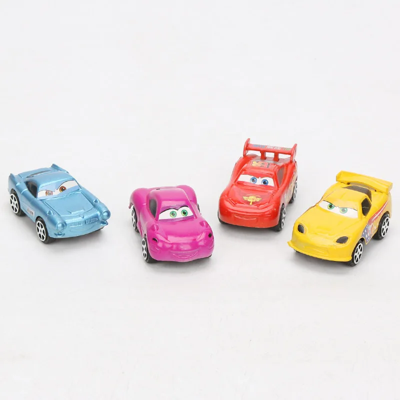 6 см 8 шт. disney Pixar Cars 3 Lightning McQueen Mater Jackson Storm Ramirez 1:55 литая под давлением ABS игрушка модель автомобиля подарки для мальчиков