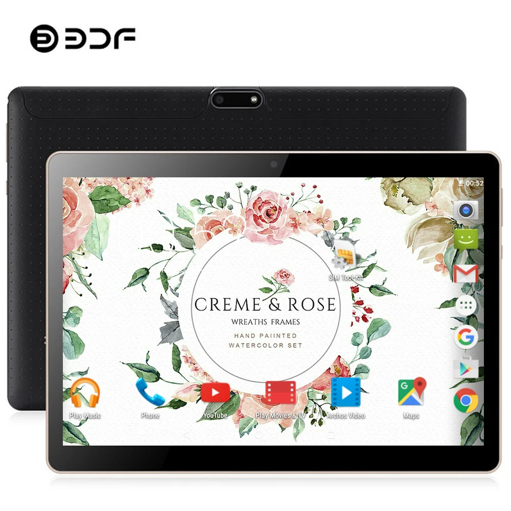 BDF новый планшет 10 дюймов 3G телефон ПК четырехъядерный Android 7 0 две sim карты 1 Гб RAM 32