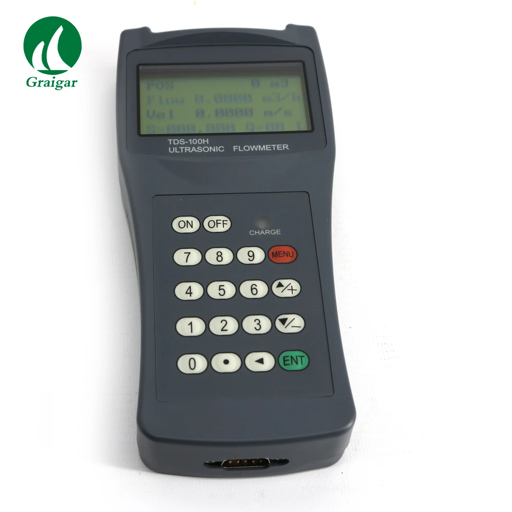 

Digital handheld water ultrasonic flow meter with M2 sensor TDS-100H ultrasonic flowmeter Fast shipping