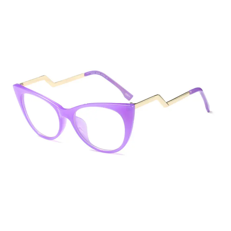 Бренд солнцезащитные очки "кошачий глаз" очки с диоптриями рамка Для женщин девочек компьютерные очки прозрачные оптические линзы для близорукости gamingeyeglasses вогнуто-Выпуклое стекло, De Vue UV400 - Цвет оправы: 6