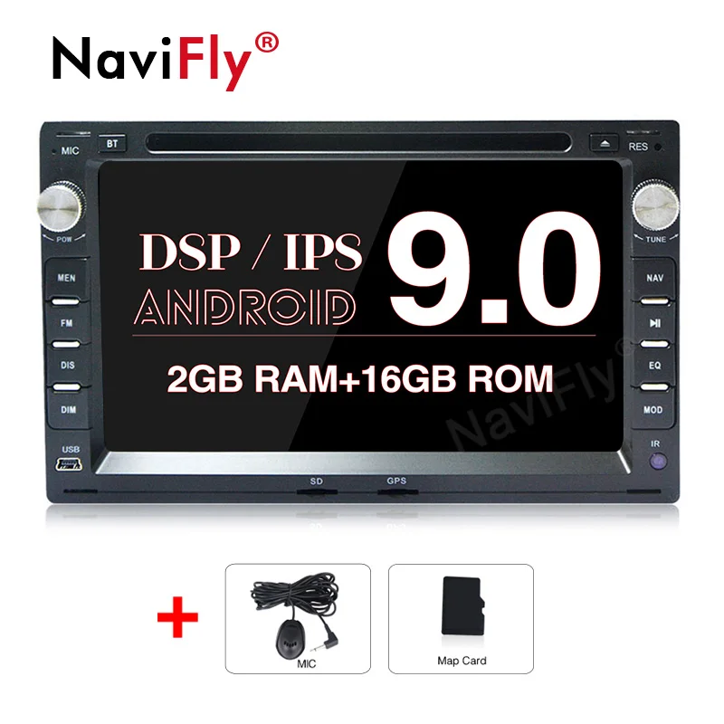 2din Android 9,0 ips DSP Автомобильный dvd Радио мультимедийный плеер для VW PASSAT Golf 4 T4 Passat B5 Sharan gps wifi BT RDS - Цвет: Car dvd