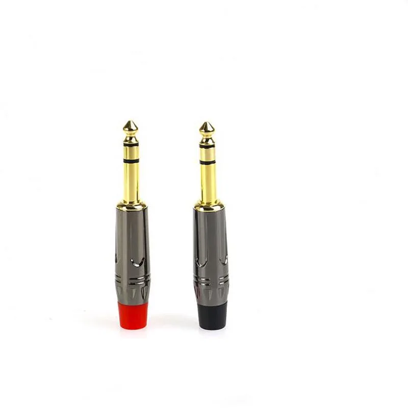 Аудиоадаптер с позолоченным штекером для микрофона 6 35 мм|plug gold|jack microphonejack plug |